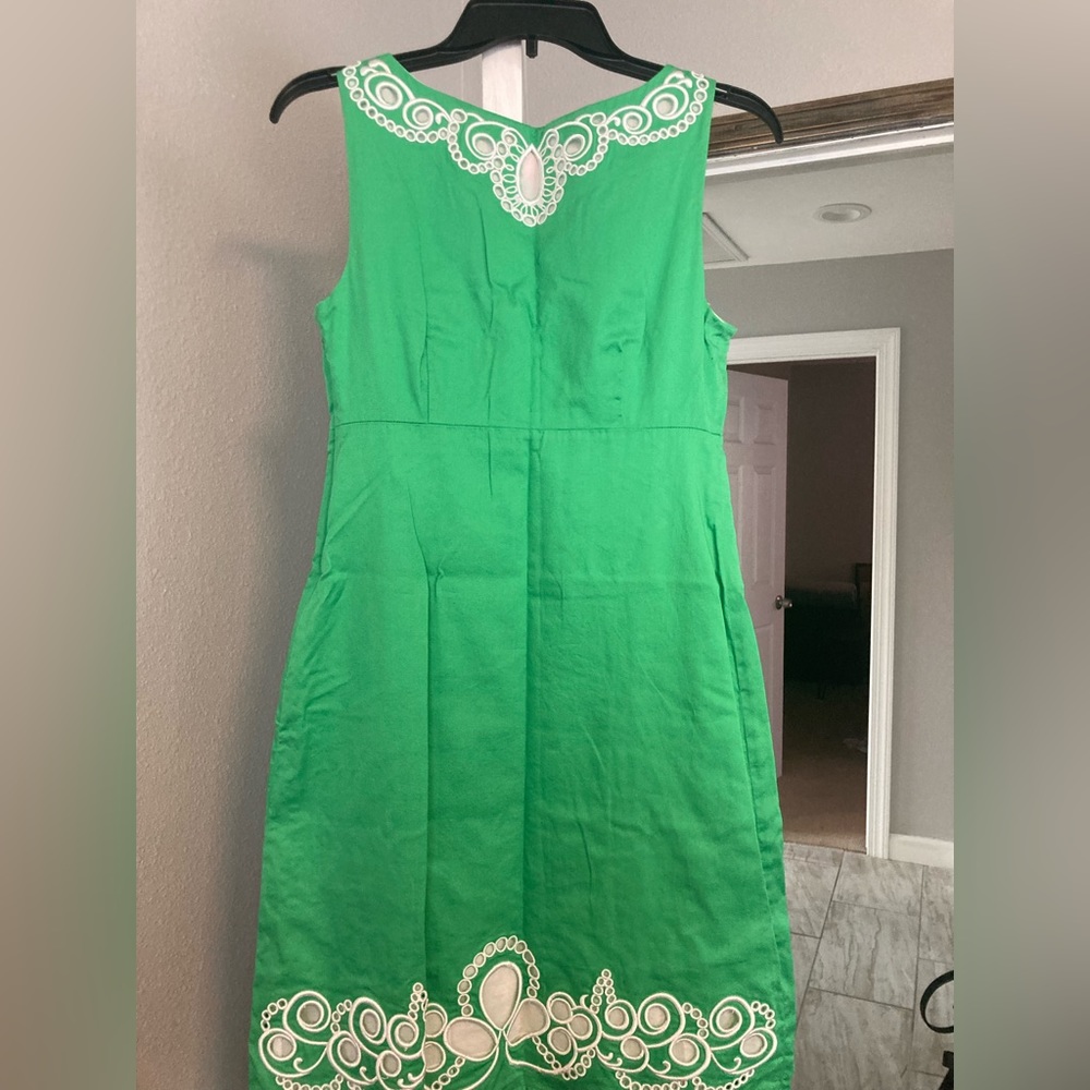 Lilly Pulitzer Green Dress with White Embroidery - Picture 3 of 3